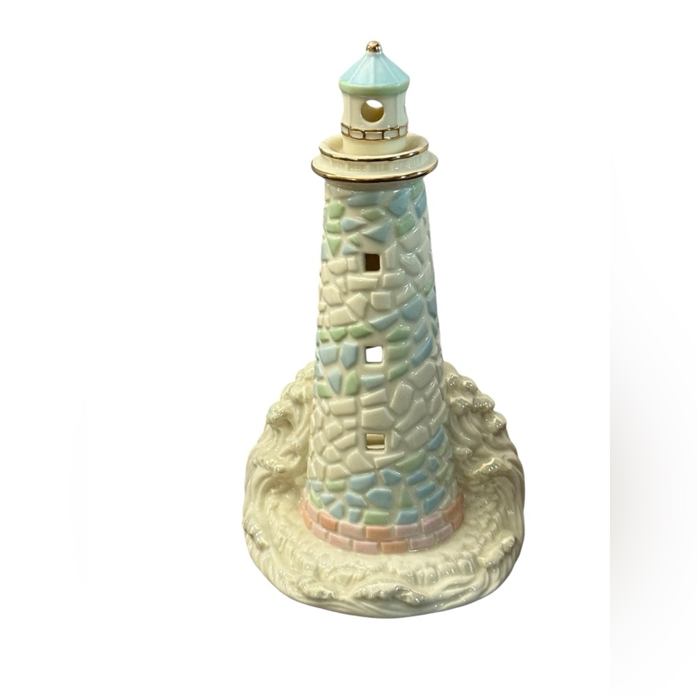Lenox Ivory Guiding Light Collection 2002‎ Lighthouse Votive Candle Holder